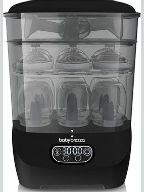 Baby Brezza Black Electric Baby Bottle Sterilizer